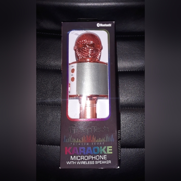 top tech Bluetooth karaoke microphone With Wireless Speaker - Picture 2 of 5